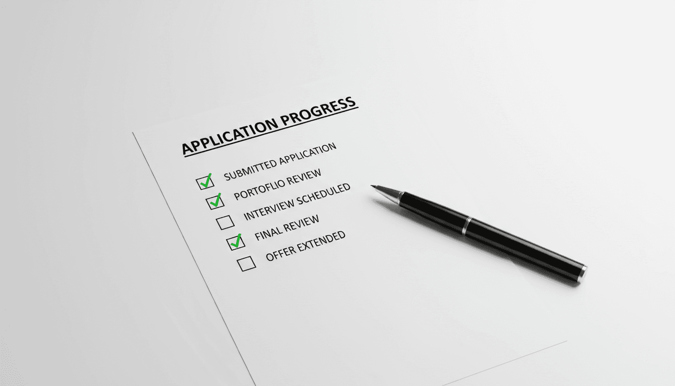 Application process checklist